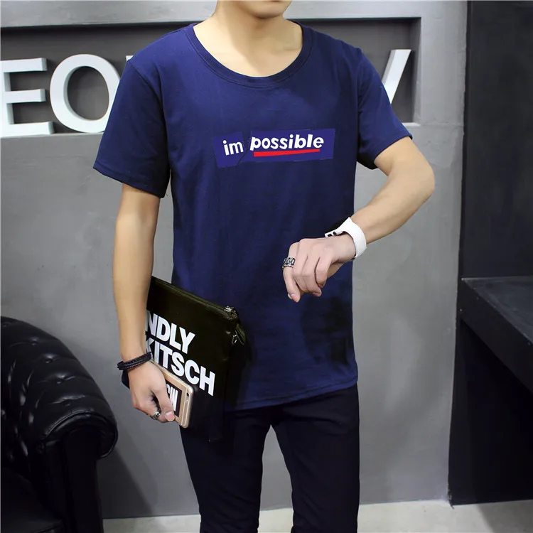 _ 2017 новая брендовая одежда мужская футболка Мужская хлопковая с принтом мужские