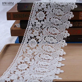 

5yard lace fabric wedding decoration small flower embroidery cotton lace for needlework trimmings for clothing DIY Milksilk deco