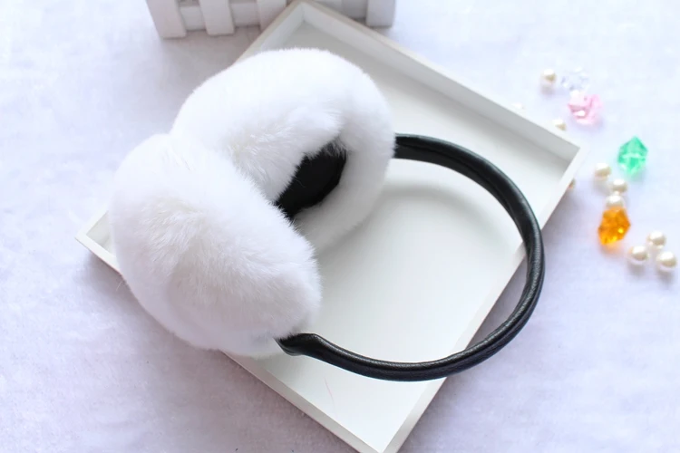 natural rex rabbit fur earmuffs (18)