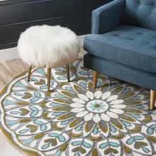 FAMIFUN богемный стиль круглый ковер гостиная кофейный столик для спальни коврик для гардеробной Американский Сельский стиль ткацкие ковры