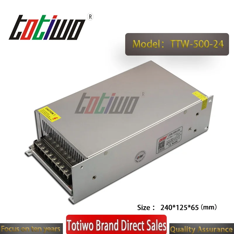 

AC to DC Industrial Switching SMPS 24V 20.83A 500W Watt LED Power Supply Security monitoring medical machinery equipment power