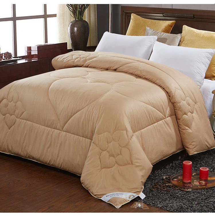 GraspDream Cotton Mulberry silk luxury quilts Winter bedroom thick Warm Quilted duvets single/double bedding comforter blankets