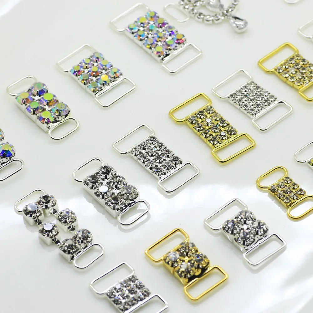 Bikini Connectors Rhinestone Buckle Jewelry Making Supplies Sewing Rhinestones Craft Supplies Glass Crystal Rhinestones 10pcs