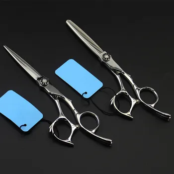 

high quality professional Japan steel 6 inch hair scissors hair salon cutting barber makas thinning shears hairdressing scissors