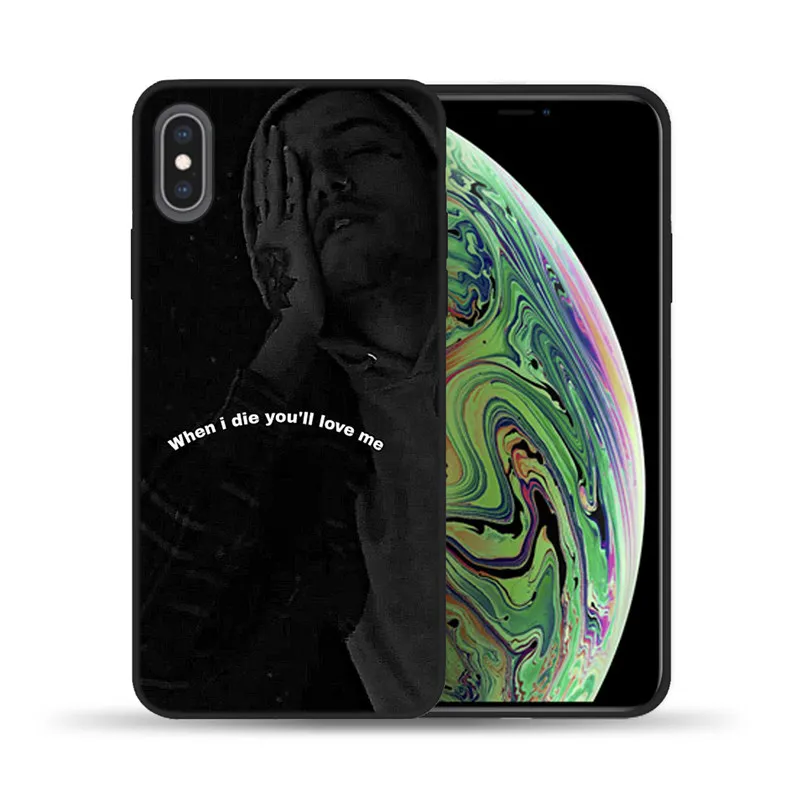 Rap Singer Lil Peep Xxxtentacion Мягкий чехол из ТПУ для iPhone 11 Pro Max X XS XR XS MAX 7 8 6S 6plus 5 5S SE силиконовый чехол s - Цвет: 20