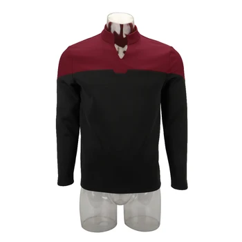 

Cosplay 2019 Star Picard Startfleet Uniform New Engineering Red Top Shirts ST Costume Halloween Party Prop