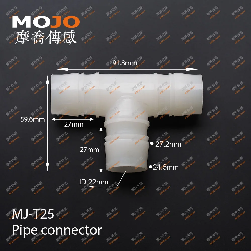 

2019 free shipping! MJ-T25 25mm(10pcs/lots)Pipe connector TEE type three way Equal diameter length connector