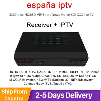 

HAOSIHD iptv spain+ccam 1 year dvb s2 iptv receiver free global spain with 1 year iptv subscription tdt media player
