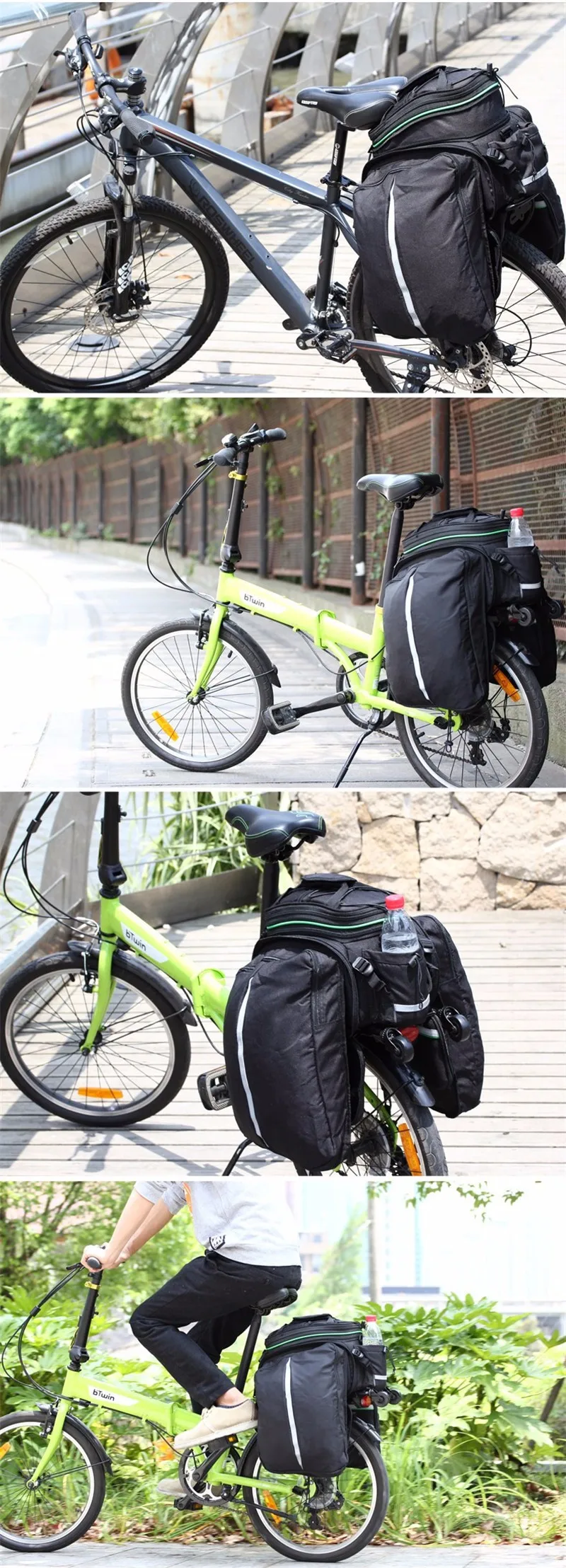 Best Roswheel 13-20L Bicycle Rear Rack Bag Foldable MTB Bike Double Pannier Bag High Capacity Basket Rack Trunk Bag Shoulder Handbag 3 Best Roswheel 13-20L Bicycle Rear Rack Bag Foldable MTB Bike Double Pannier Bag High Capacity Basket Rack Trunk Bag Shoulder Handbag 3