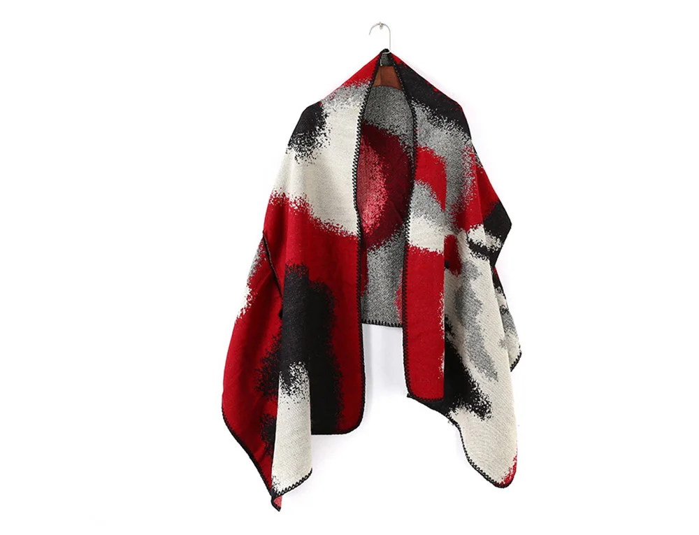 Women Warm Poncho (1)