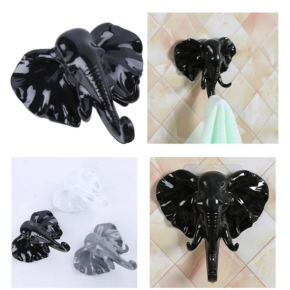 

Elephant Head Self Adhesive Wall Door Hook Hanger Bag Keys Sticky Holder Door Wall Bag Keys Sticky Holder Room Decor