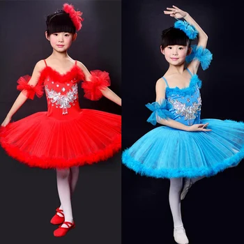 

Kids Professional Swan Lake Tutu Skirt Children Ballet Tutu Dress Multicolor Ballet Costumes Kids Girl Ballet Dress