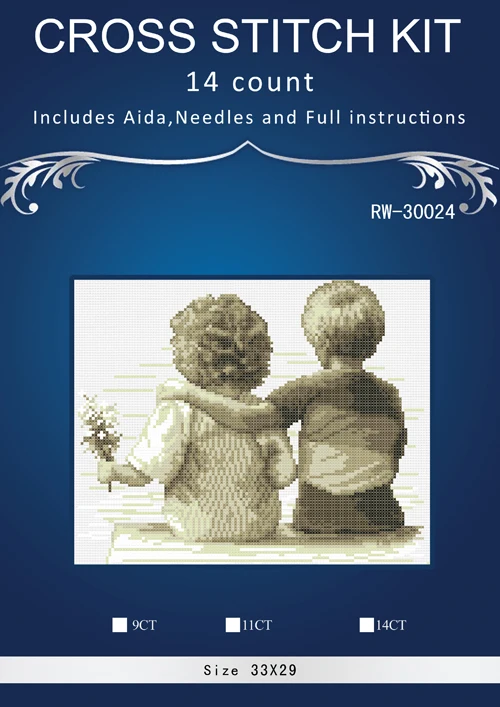 

Plain figure Patterns Counted Cross Stitch 4CT Cross Stitch Sets Chinese Cross-stitch Kits Embroidery Needlework