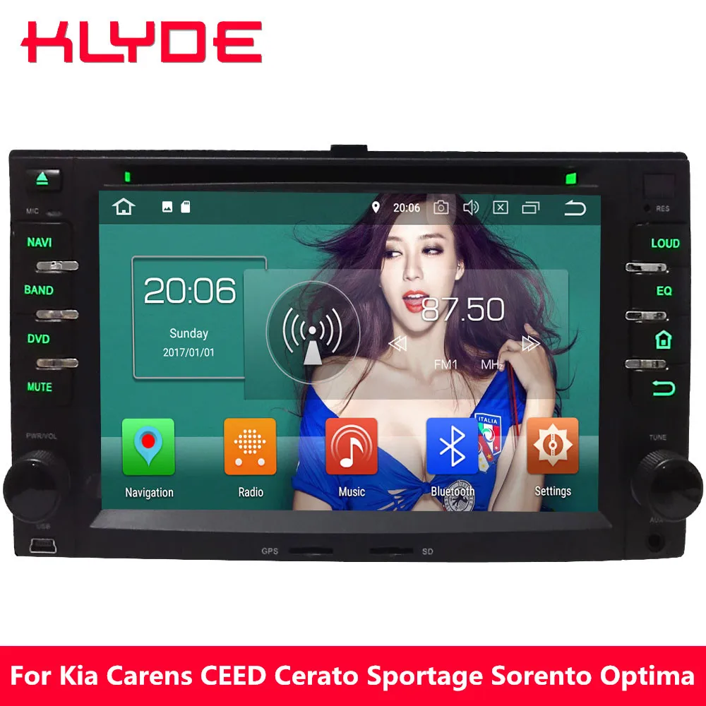 

KLYDE Octa Core 4GB RAM Android 8.0 32GB ROM Car DVD Multimedia Player For Kia CEED Cerato Carens Carnival Lotze Morning Optima