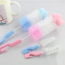 1 комплект из 2 предметов, Детская соска, бутылка для молока, чашка, 360 градусов, губка, очиститель+ соска, щетка, милая, Новинка