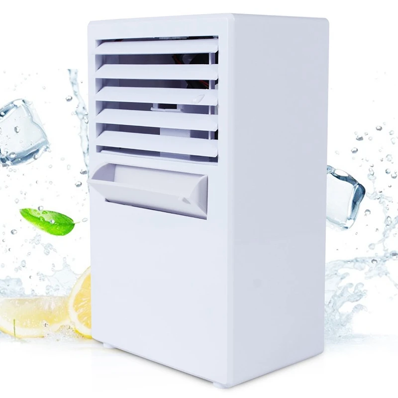 

Portable Summer Mini Personal Air Conditioner Fan,Air Conditioner Evaporative Air Cooler Misting Desktop Table Desk Cooling Fa