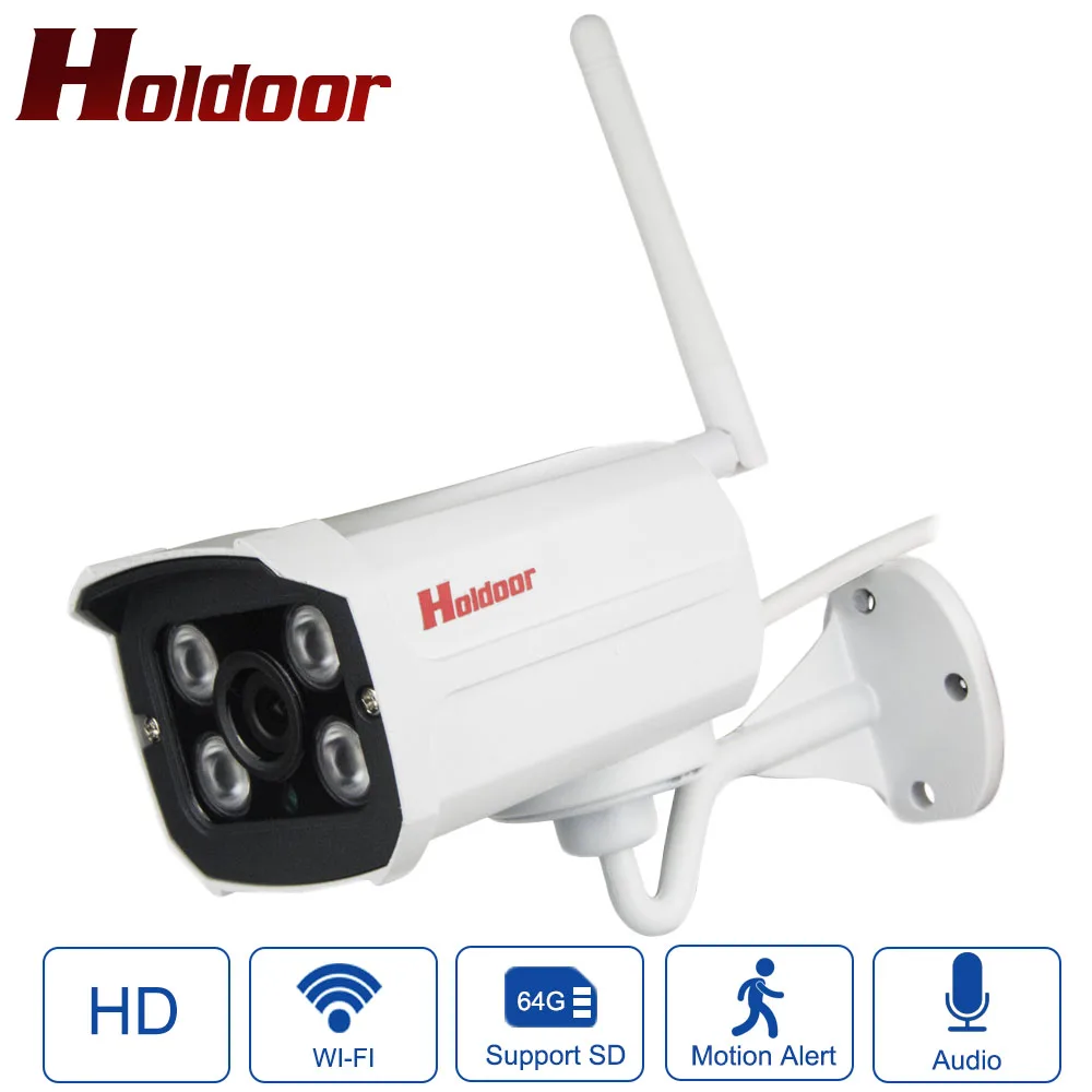 Holdoor ip-камера WiFi видео камера видеонаблюдения s Открытый HD Беспроводная система с аудио запись флэш-накопитель Поддержка Micro SD