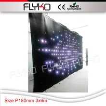 Dj фасадный 3x6 м P18cm светодиодный светильник гибкий светодиодный экран для занавесок для сцены событий