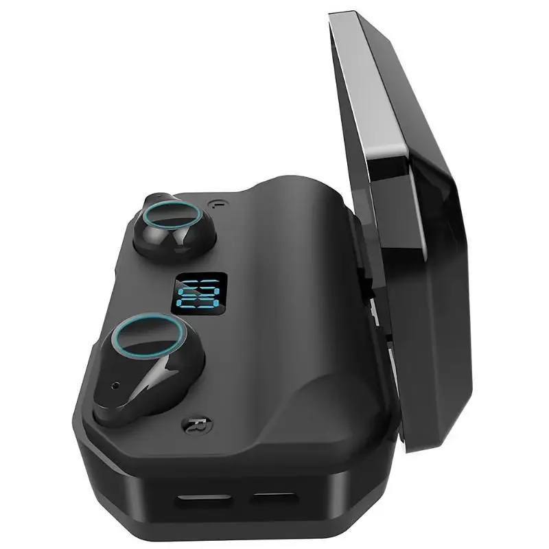 TWS T9 Bluetooth V5.0 гарнитура беспроводные наушники стерео двойной микрофон наушники 7000 мАч большая емкость для зарядки мобильных устройств