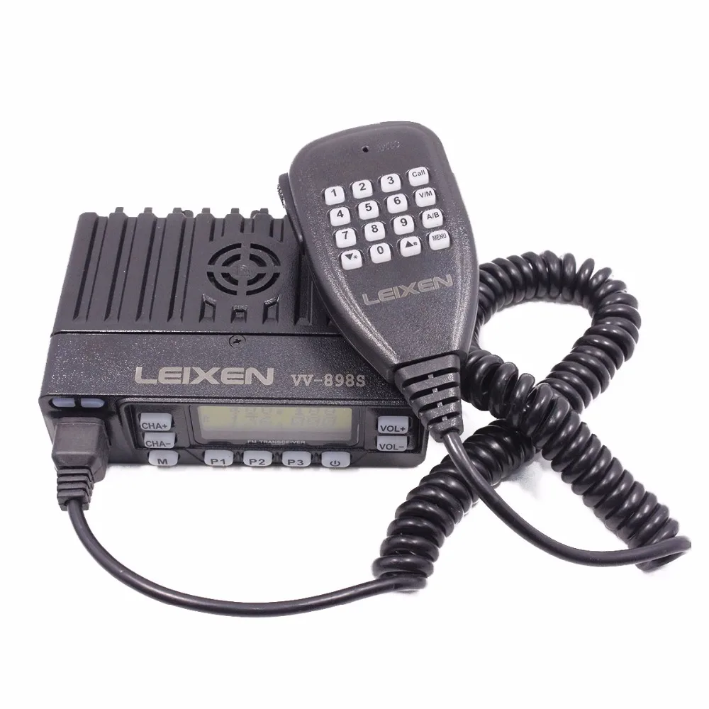 LEIXEN VV-898 VHF UHF двухдиапазонный автомобильный радиоприемник двухстороннее радио 5 Вт/10 Вт/25 Вт мобильный трансивер любительский радиолюбительский радиоприемник Leixen UV-25HX