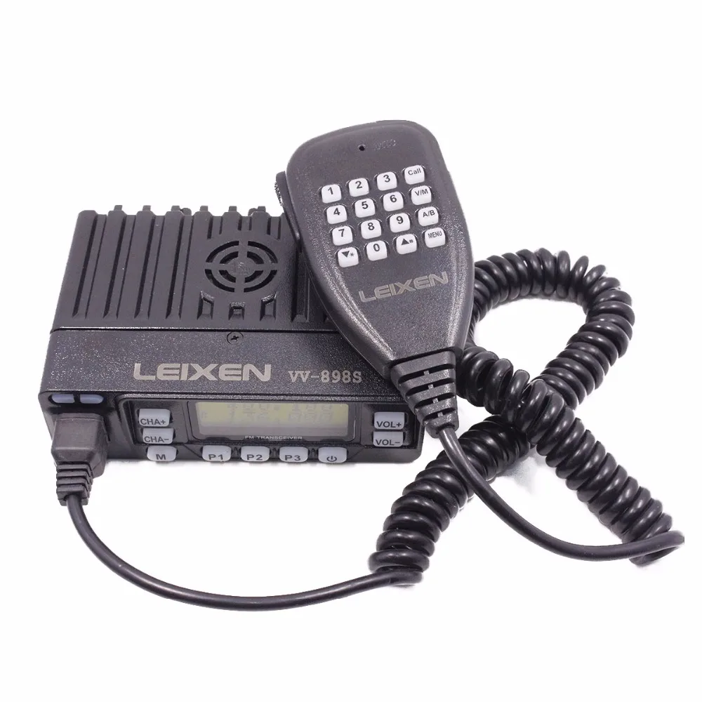 LEIXEN VV 898 VHF UHF двухдиапазонное автомобильное радио двухстороннее 5 Вт/10 Вт/25 Вт