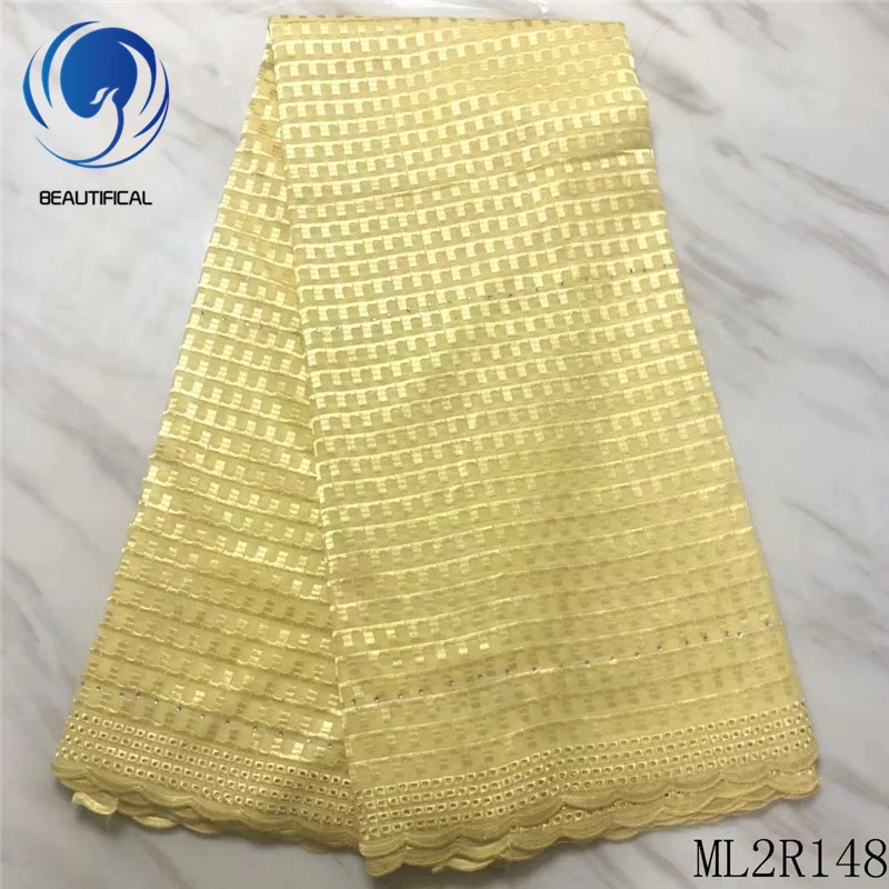 

BEAUTIFICAL African Lace Swiss 5 Yards Latest Design African Dry Lace Fabrics 2019 ML2R148
