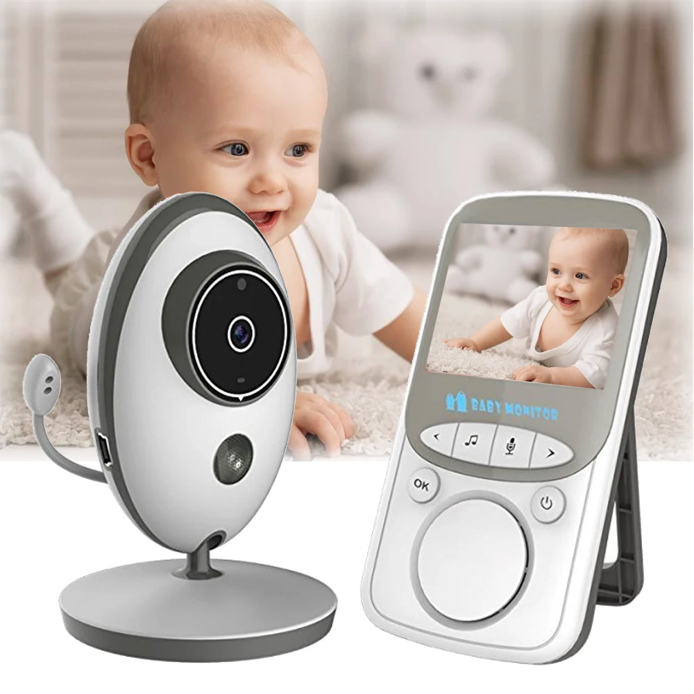 

babykam monitor bebes llorones nanny camera 2.4 inch TFT LCD IR Night Vision Intercom 8 Lullabies Temperature Monitor VOX Mode