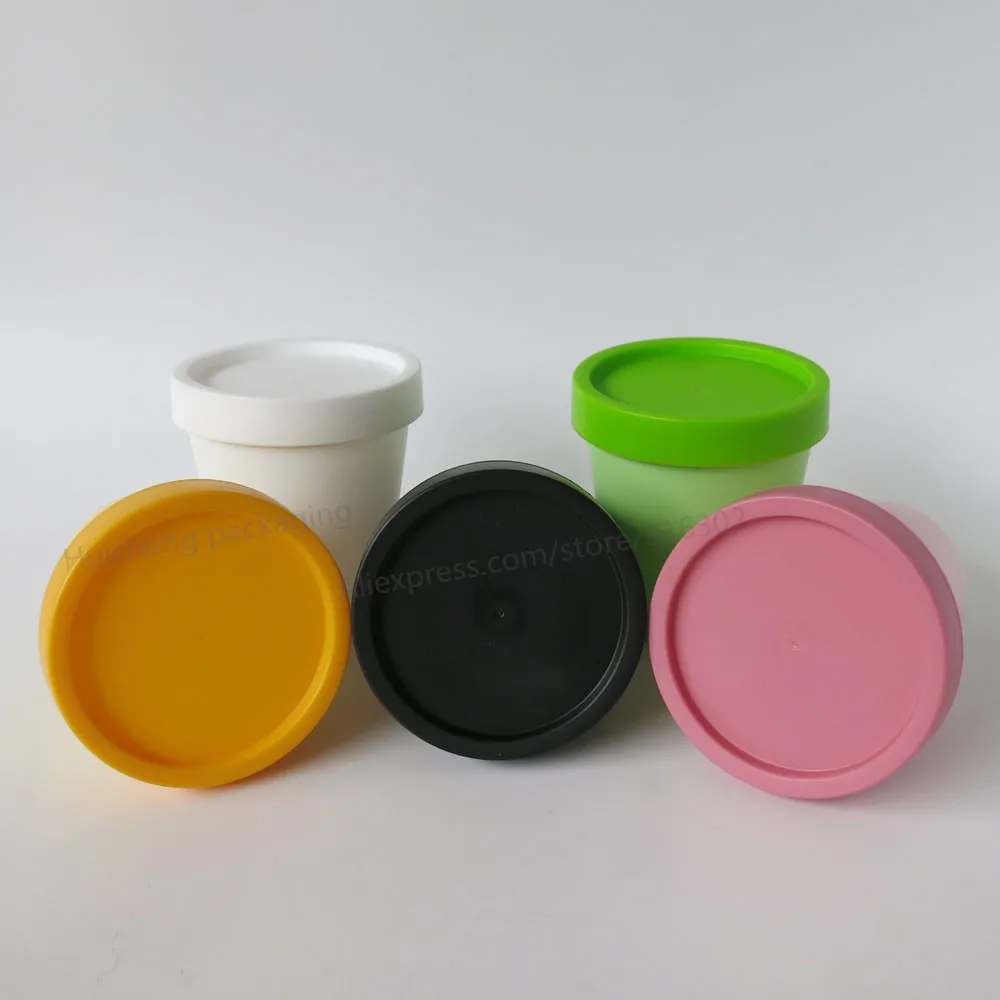 12pcs/lot 200g cylinder mask PP bottle, facial mask cream jars