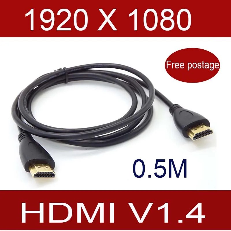 10 قطعة 50 سنتيمتر HDMI كابل HDMI القصير الرصاص v1.4 3D مرئيات ل موزع فصل
