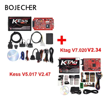 

DHL KESS V2.47 Online V2 V5.017 EU Red OBD2 Manager Tuning Kit Version and K-tag V7.020 ECU Chip Tuning programming Tool