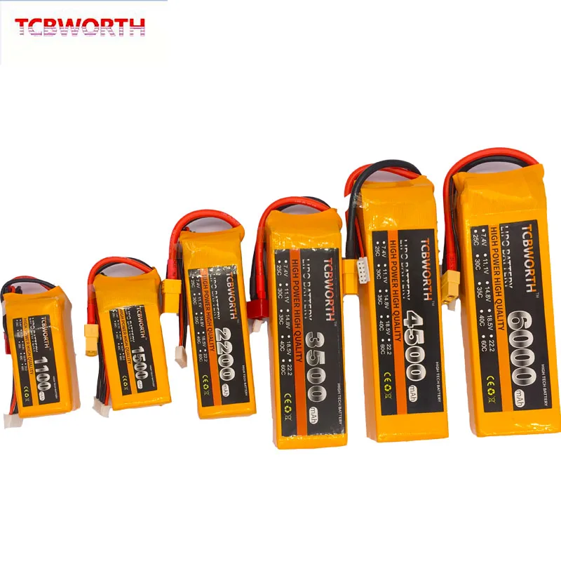 RC Lipo аккумулятор 4S 14,8 V 900mAh 1200mAh 2800mAh 3800mAh 4500mAh 5000mAh 25C 35C 60C для радиоуправляемый самолет, Квадрокоптер для автомобиля 4S RC батарея LiPo