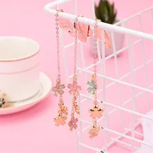 1 шт. Сакура кулон Закладка Kawaii Канцелярские скрепки металлические скрепки для фотографий билетов документов письмо зажим Papelaria