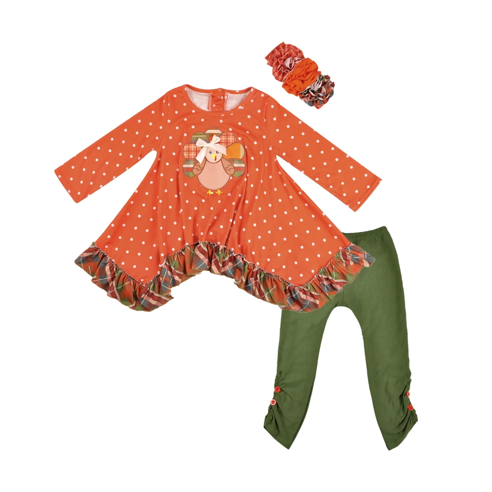 Meilleur Thanksgiving Jour Turquie Motif D été Filles de Coton À Volants Pantalon Boutique Remake Enfants Vêtements Ensembles Correspondent Barboteuse 2GK807 539
