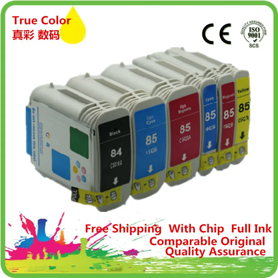 Сменные чернильные картриджи для 84 85 84XL 85XL HP84 HP84XL HP85 HP85XL Designjet 30 90r 130 series|ink cartridge|ink