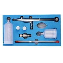 0,2 мм/0,3 мм/0,5 мм портативная гравитационная подача, Двойное действие, аэрограф, краскопульт, набор, Аэрограф для нейл-арта, макияжа, татуировки для тела