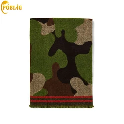 POBING Brand Winter Scarf Women Leopard Cashmere Scarves Wraps Basic Acrylic Wram Shawls Female Blanket Tassel Scarf Lady Stoles