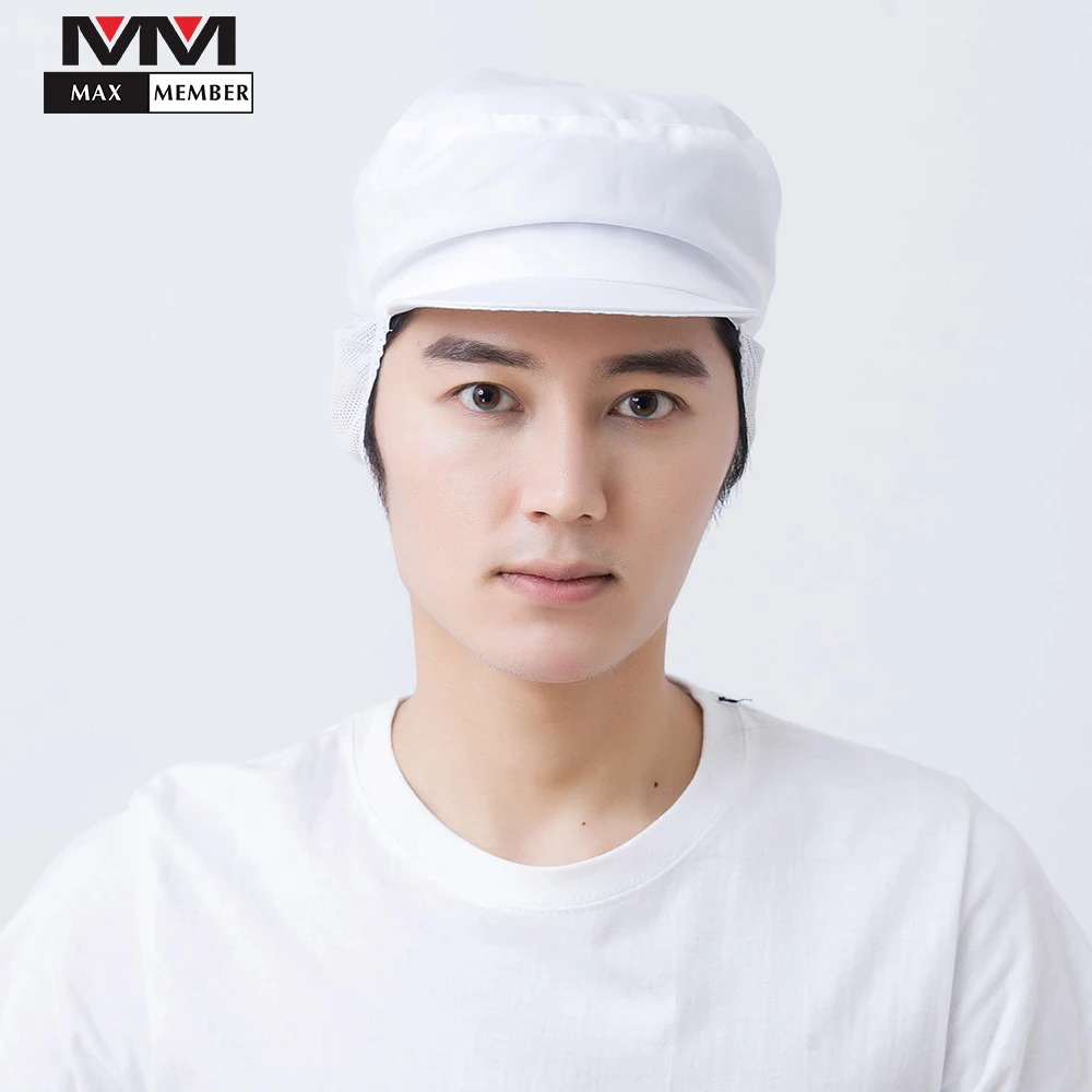 Chef Hat White Mesh Breathable Men Women Kitchen Caps Hotel Canteen