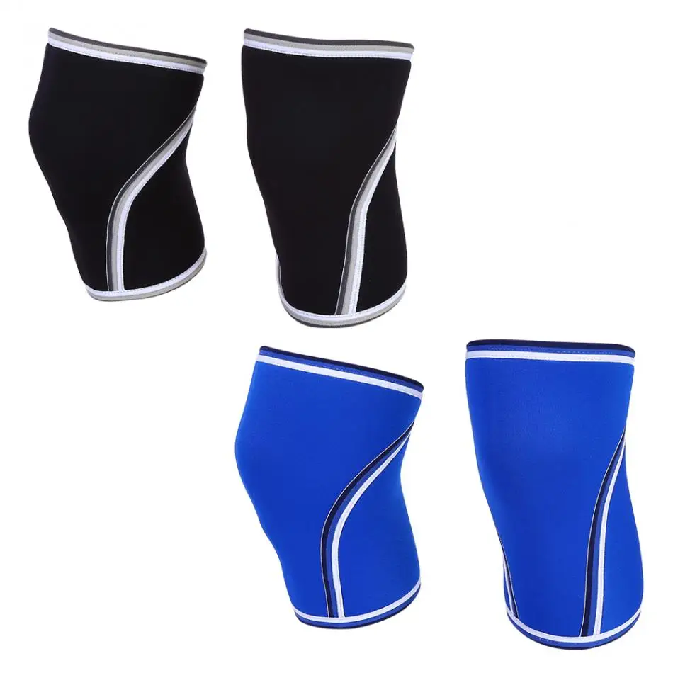 

1 Pair Breathable 7mm Neoprene Elastic Knee Sleeve Weight Lifting Elastic Sleeve Sport Compression Knee Pad Sleeve