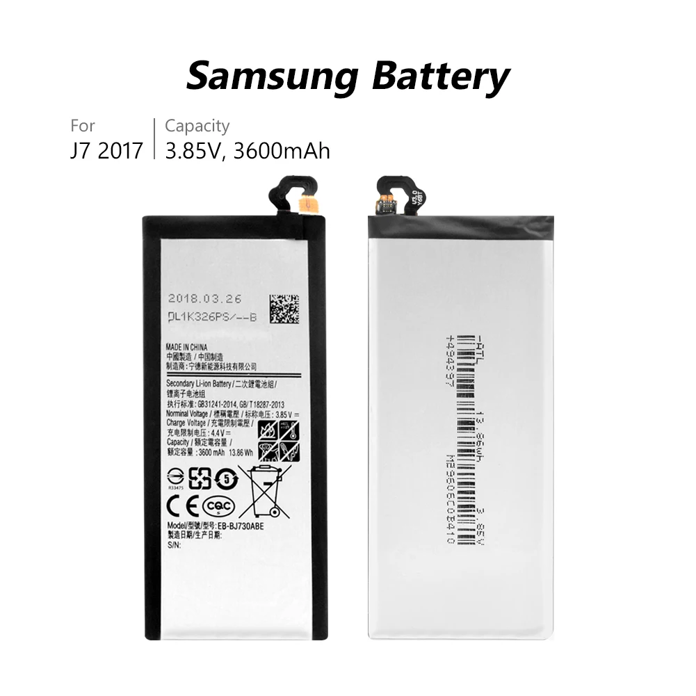 EB-BJ730ABE сменная батарея для samsung Galaxy J7 Pro J730F J730GM/SM-J730K J730G J730DS SM-J730DS/SM-J730FM/sm