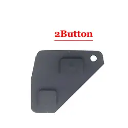 (5 шт./лот) замена 2 кнопки дистанционного брелока ремонт комплект переключатель резиновая прокладка для Toyota ключ RAV4 Corolla Camry Prado черный