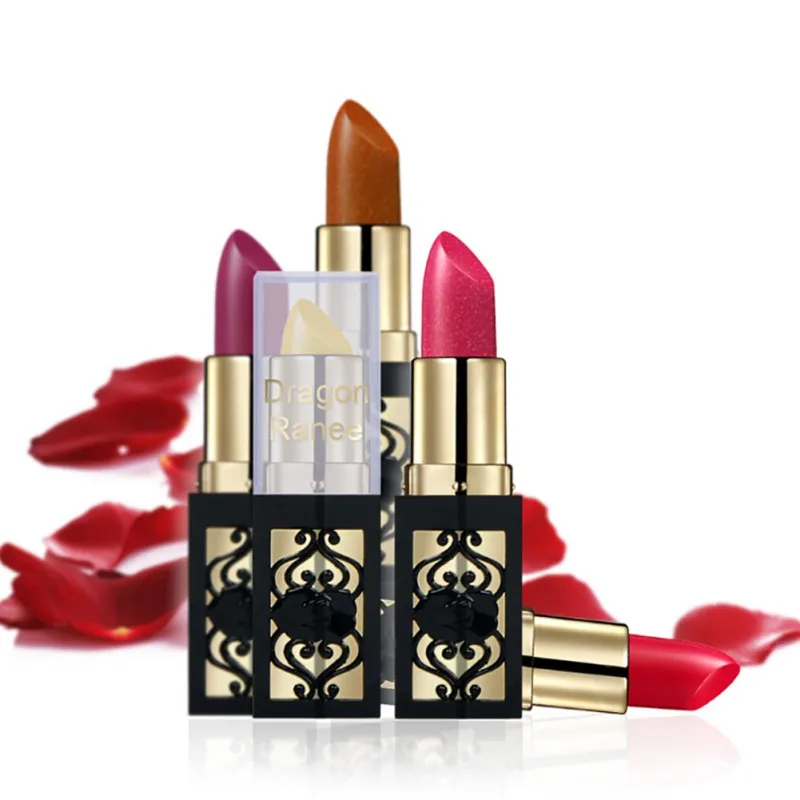 

Sheet Metal Lipstick Waterproof Long-lasting Not Faded Gold lipstick Red Velvet Pumpkin Aunt Terracotta Shiny Metal Lip gloss