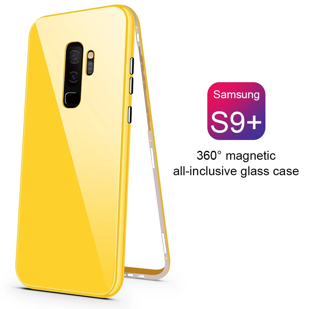 

360 Full Protection Magnet Case for Samsung Galaxy S7 edge S8 S9 S10 Plus Case Magnetic With Soft Screen Protector Note 8 9 Case