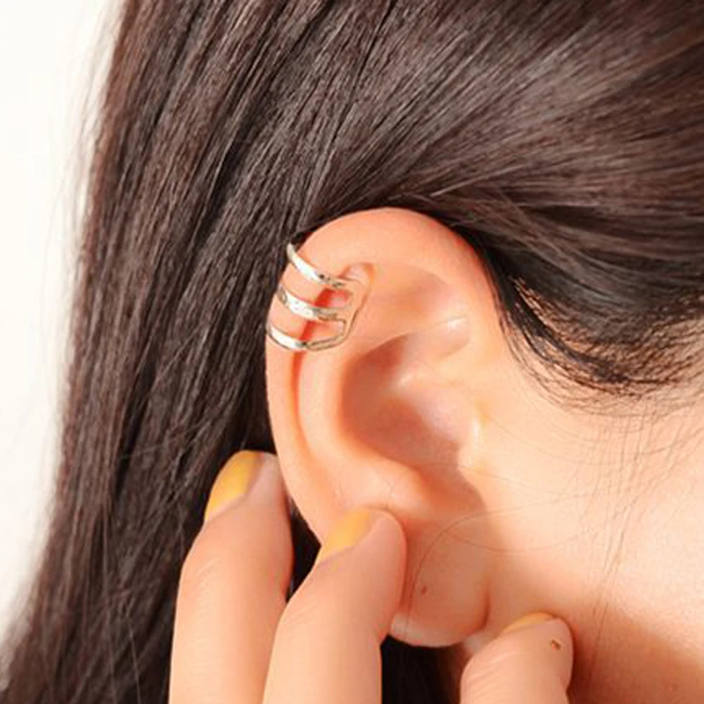 

1 Pc Minimalist Style Hollow U-shaped Ear Bone Clip Earrings Invisible Without Pierced