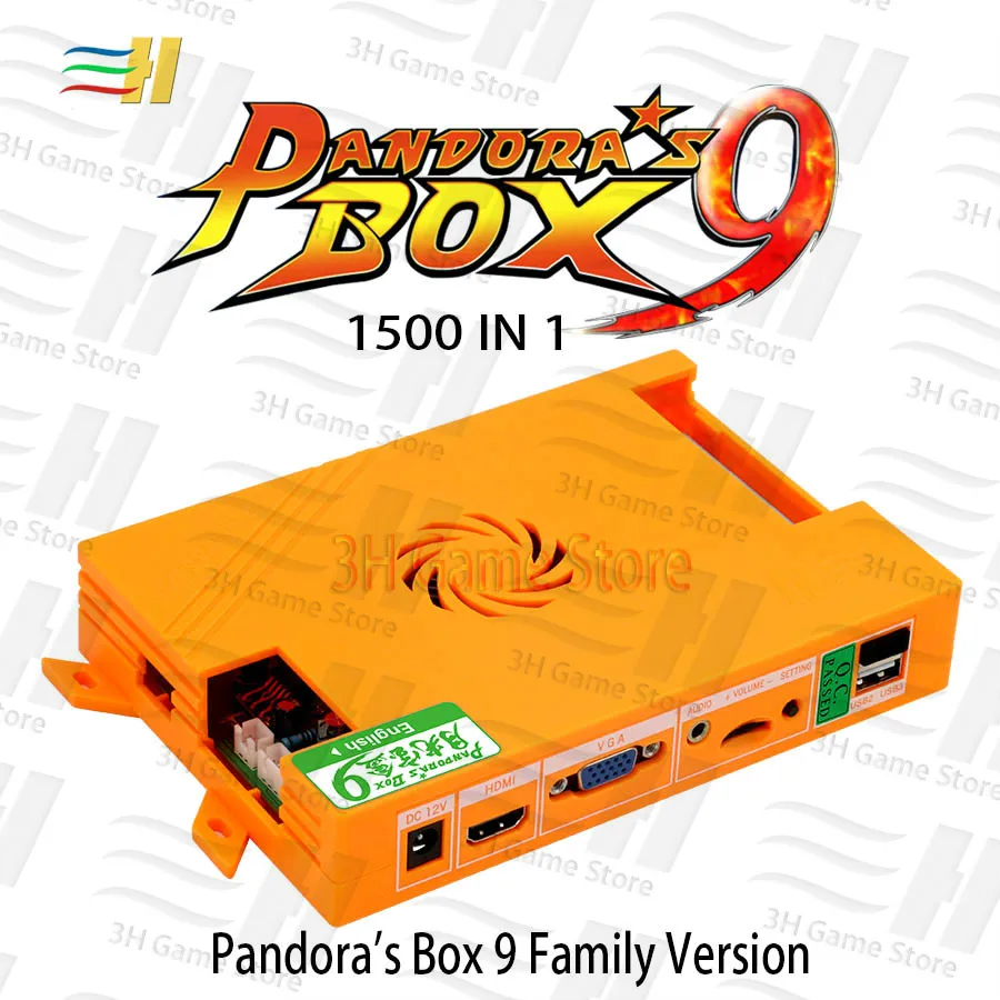  Pandora box 9 1500 in 1 family arcade game motherboard multi game pcb HDMI VGA usb joystick for pc 
