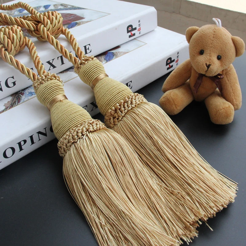 1 пара шторы для окон из полиэстера|curtain accessories|curtains decorative accessorywindow curtain tieback |