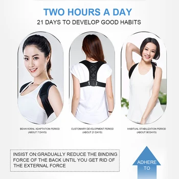 2019Back ajustable Posture Corrector Adult Children Back Support Belt   Brace Shoulder Correct   support  upper back support