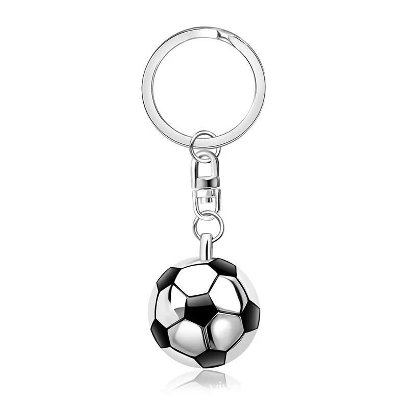 

Hot Sale 32mm Ring Creative Gift Semicircular Football Keychain ,32mm Semicircular Football Pendant