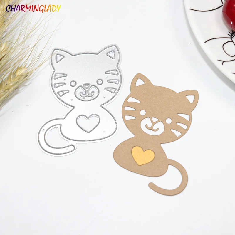 

cute baby cat DIY metal cutting dies for Scrapbook Card picture frame envelope decorative steel stencil DIY