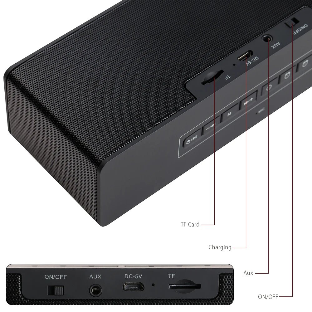 Портативная Bluetooth Колонка Abuzhen Enceinte беспроводная стереоколонка для телефона Xiaomi
