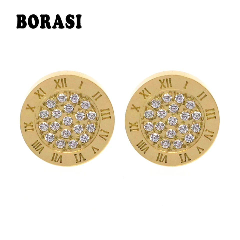 Женские и мужские серьги гвоздики из нержавеющей стали 10 мм|fashion stud earrings|stud earringsstud
